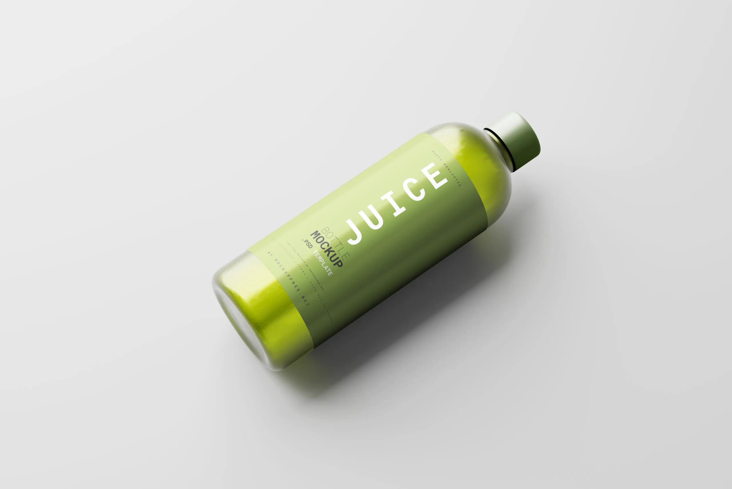 5 Juice Bottle Mockups in Distinct Visions FREE PSD