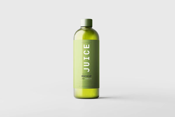 Glass Juice Bottle Mockup (FREE) - Resource Boy