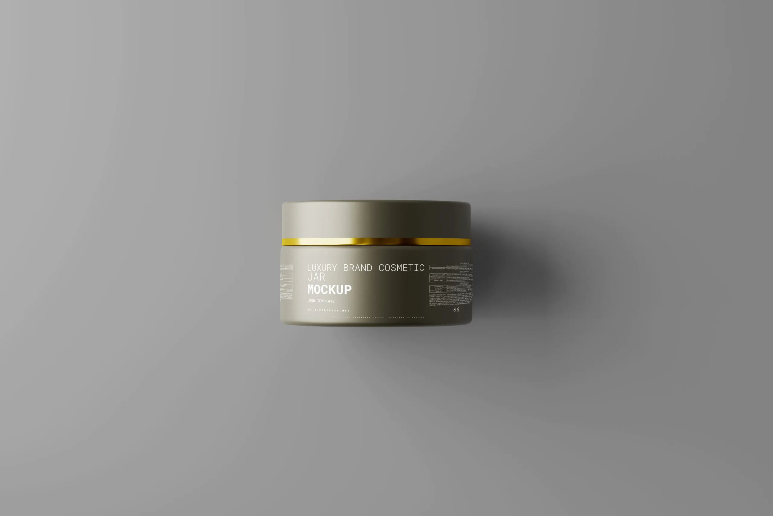 5 Luxury Brand Cosmetic Jar Mockups in Distinct Visions FFREE PSD