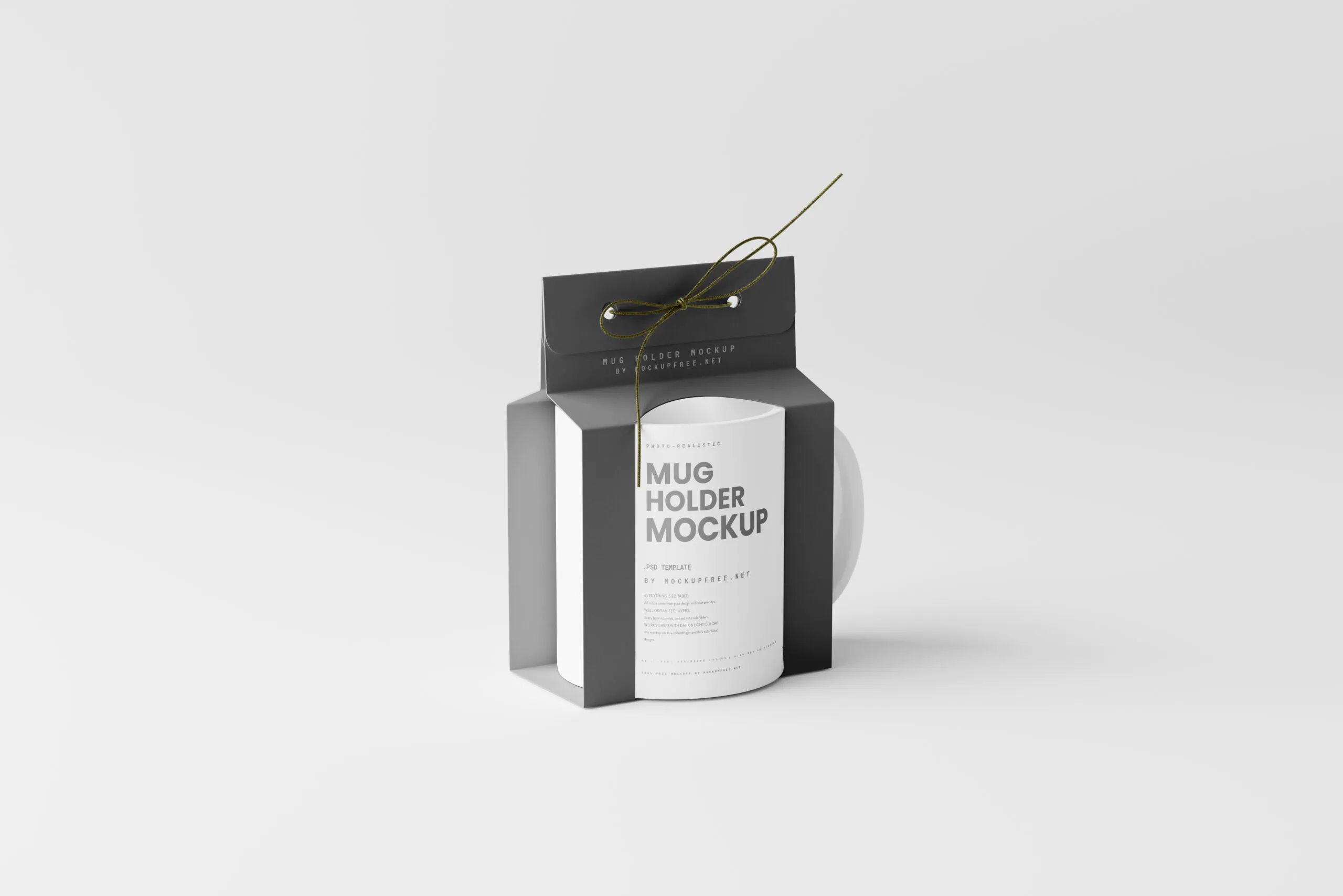 5 Mug Holder Mockups in Varied Views FREE PSD