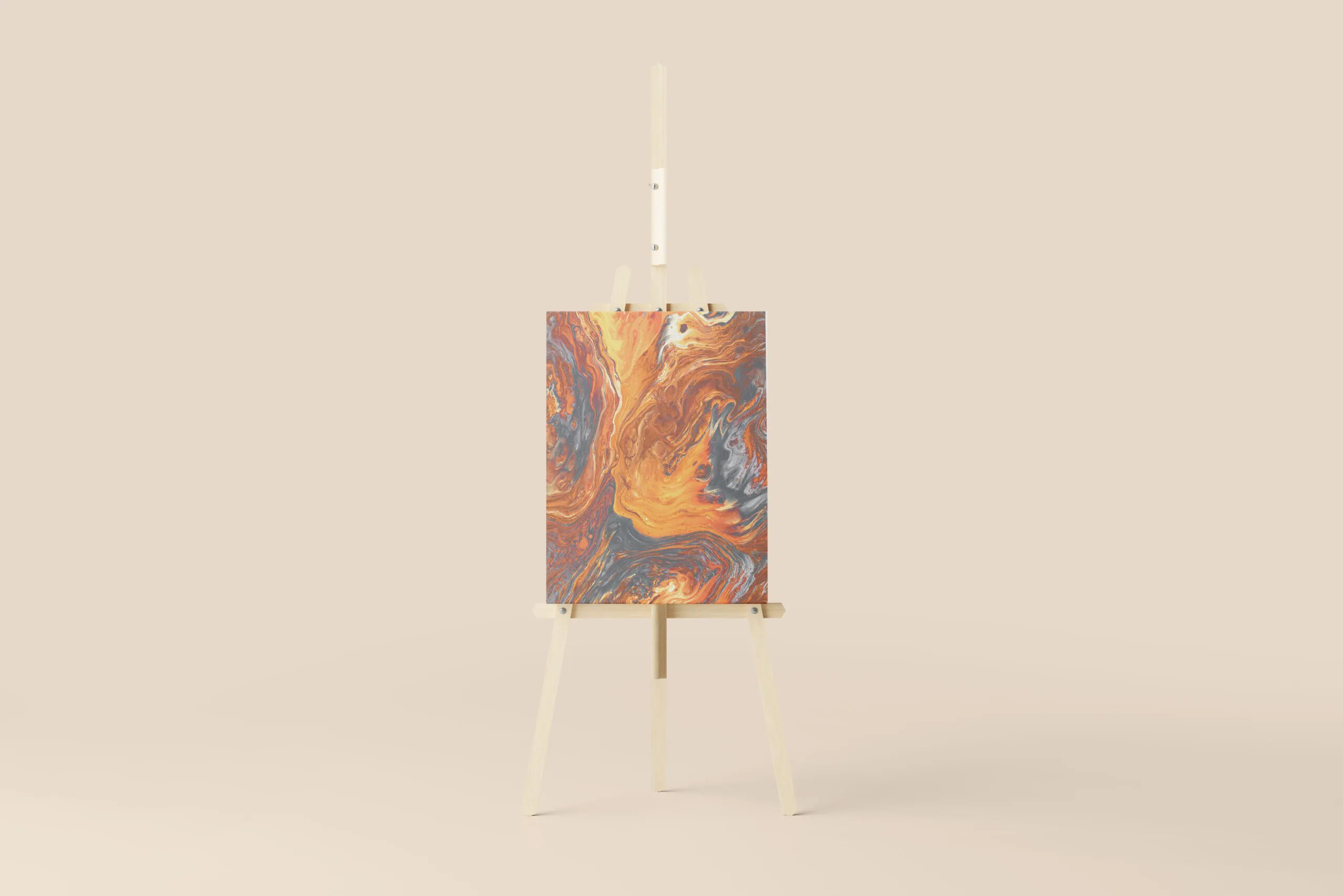 6 Easel and Canvas Mockups in Varied Sights FREE PSD