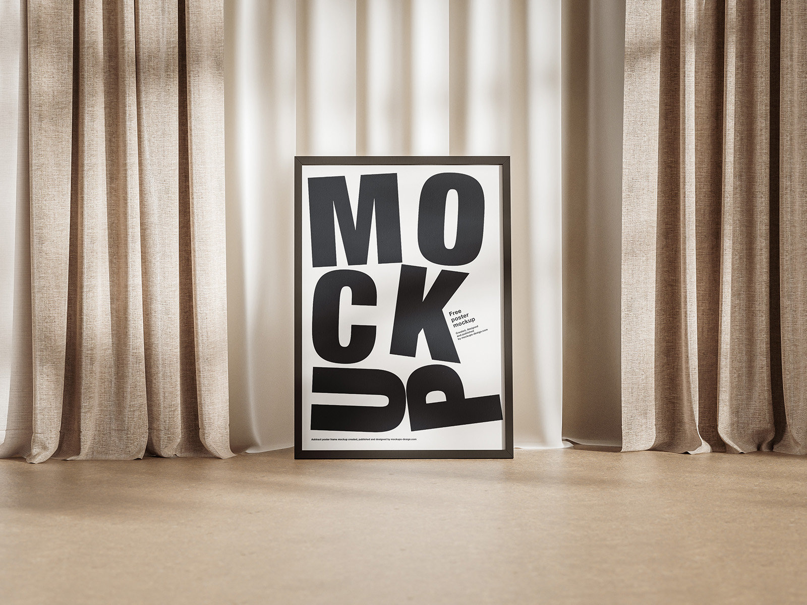 7 Poster Mockups in Varied Visions FREE PSD