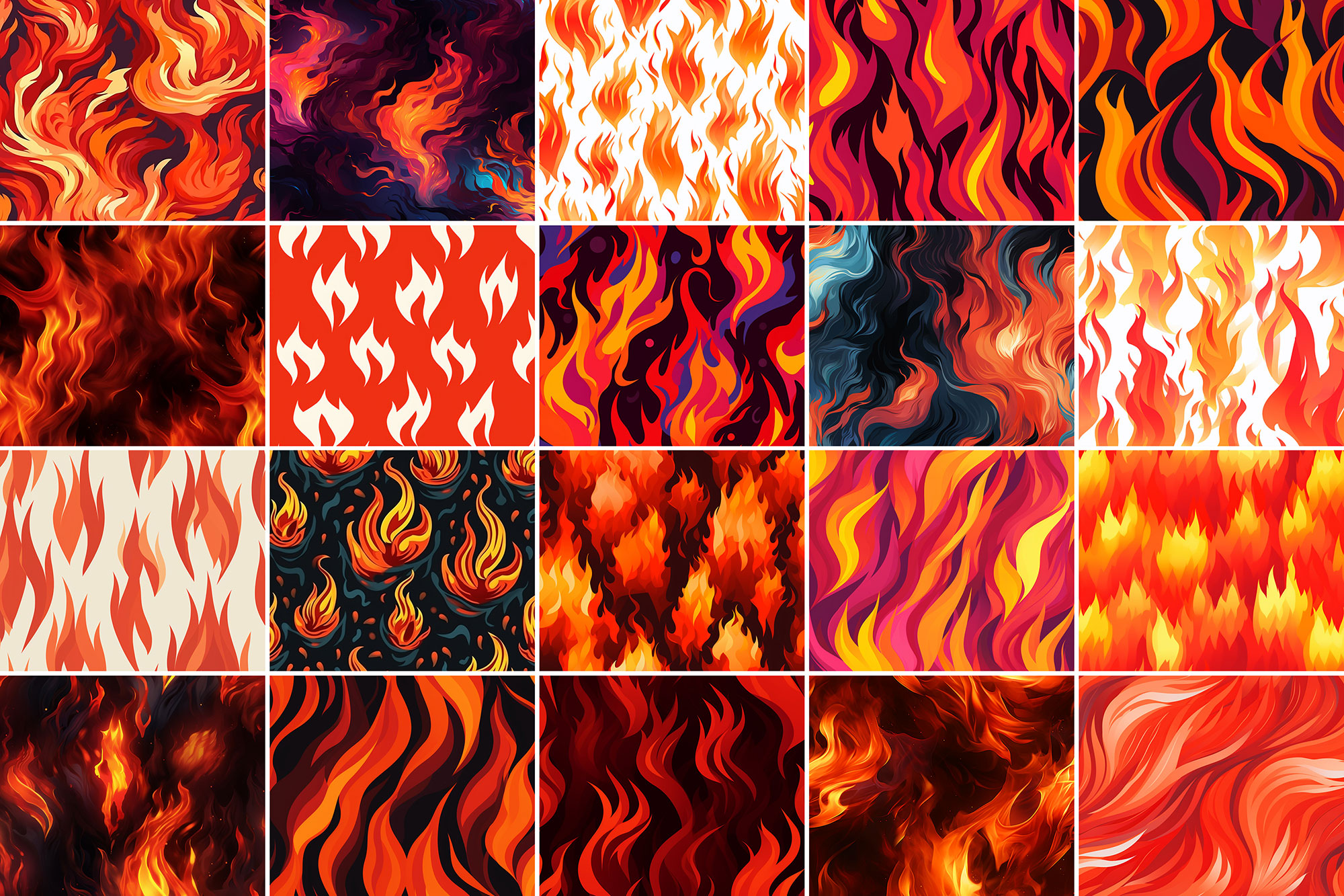 Free Fire Seamless Patterns