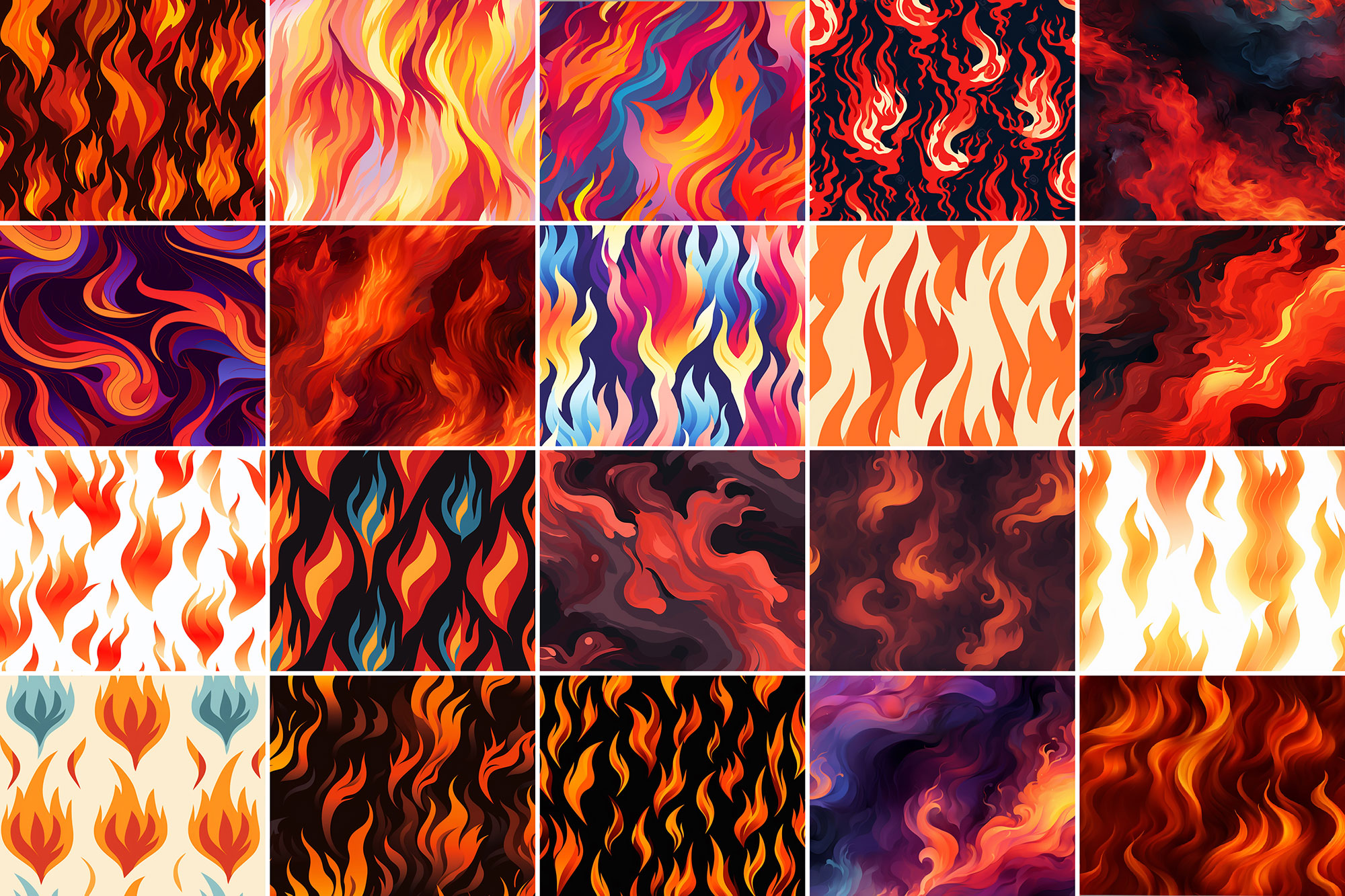 Free Fire Seamless Patterns