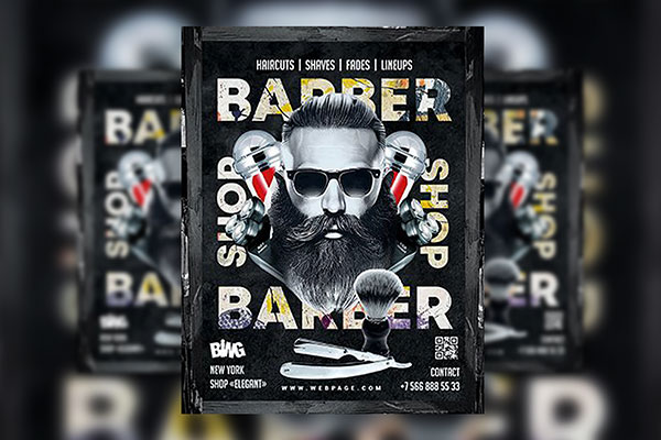 Barber's Shop Flyer Template - FlyerHeroes