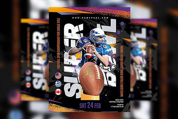 Free American Football Flyer Template In Google Docs