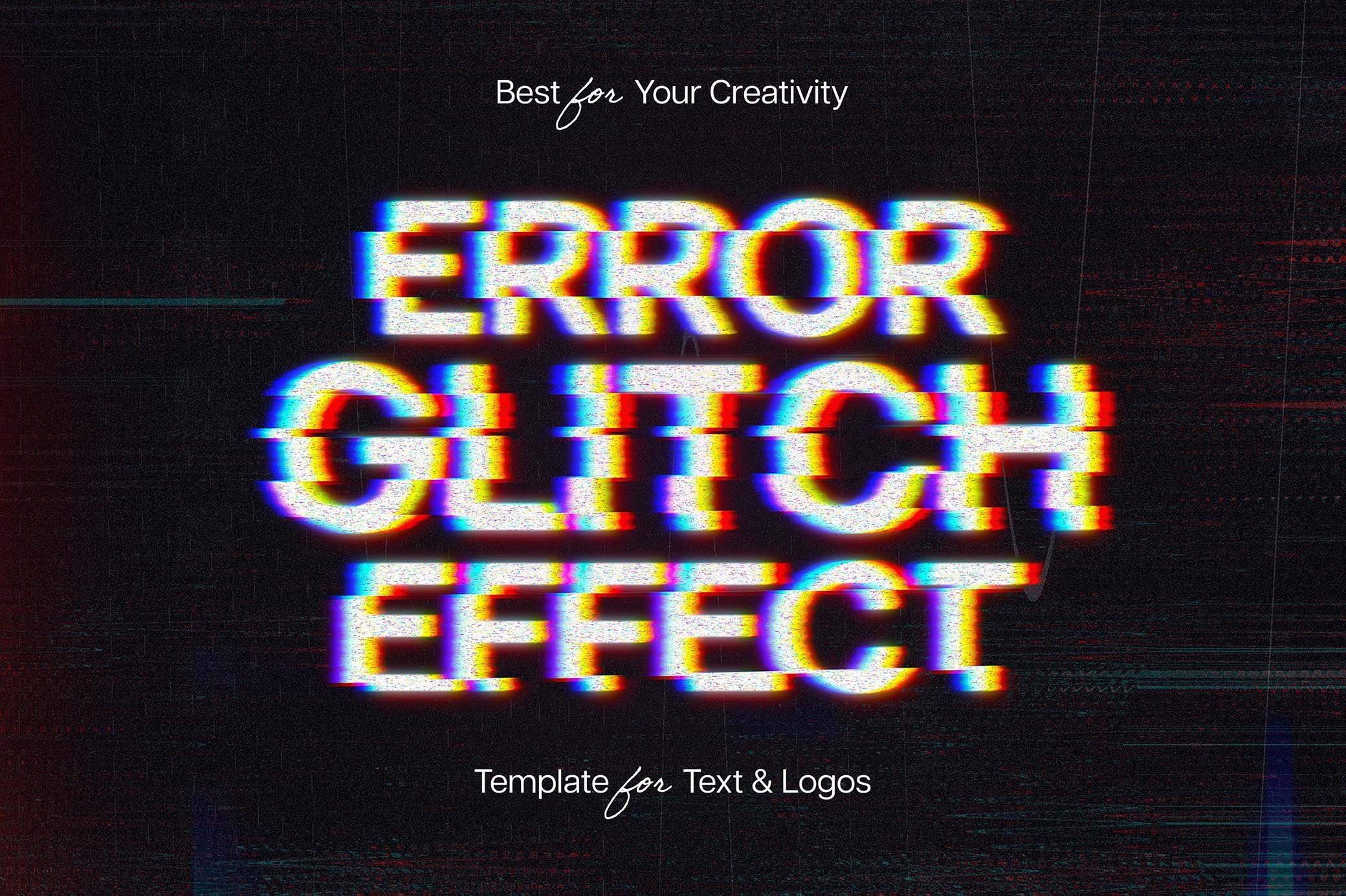 Error Glitch Text Effect (FREE) - Resource Boy