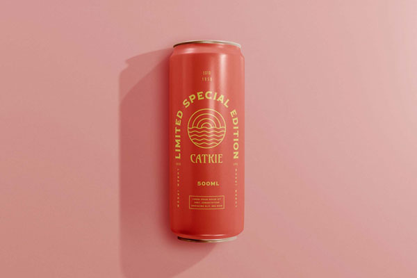Fizzy Drink Can Mockup in Top Sight FREE PSD