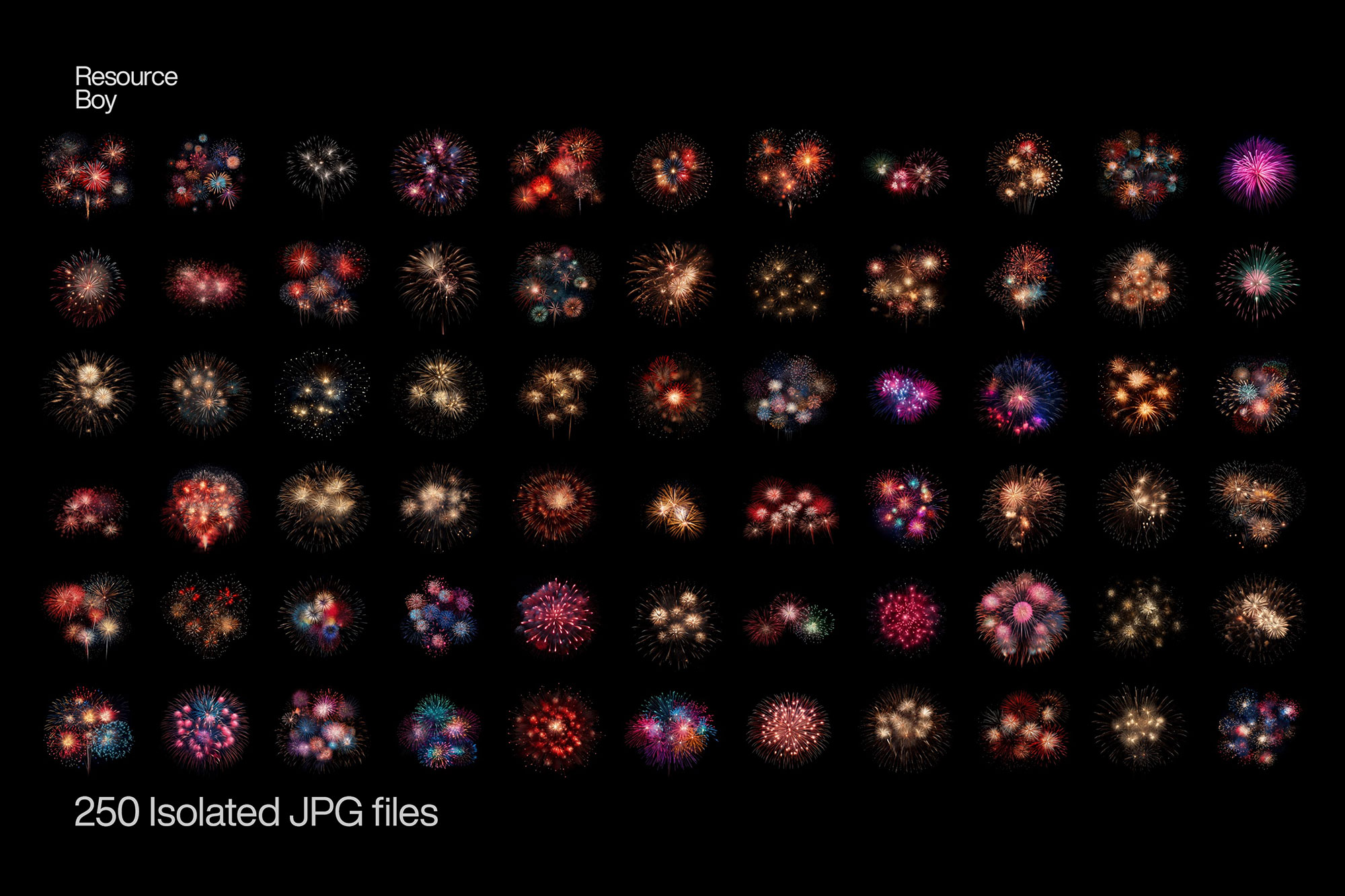 Free Fireworks Textures / Backgrounds [High Resolution]