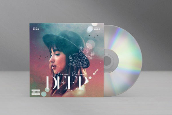 Modern Colorful CD Cover Template FREE PSD