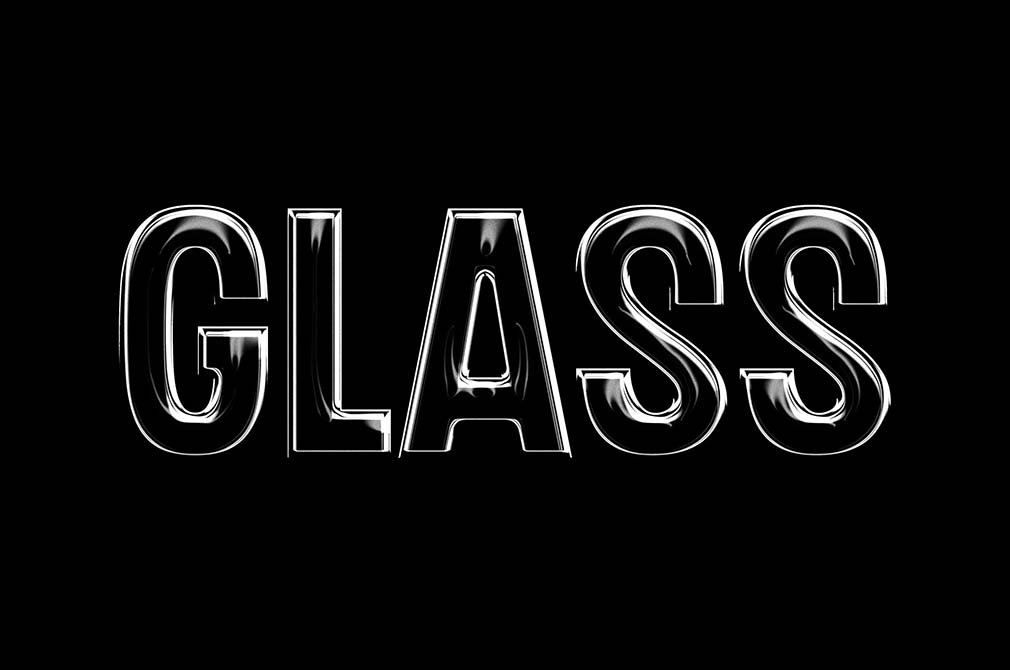 Realistic Glass Logo Mockup in Front Sight FREE PSD