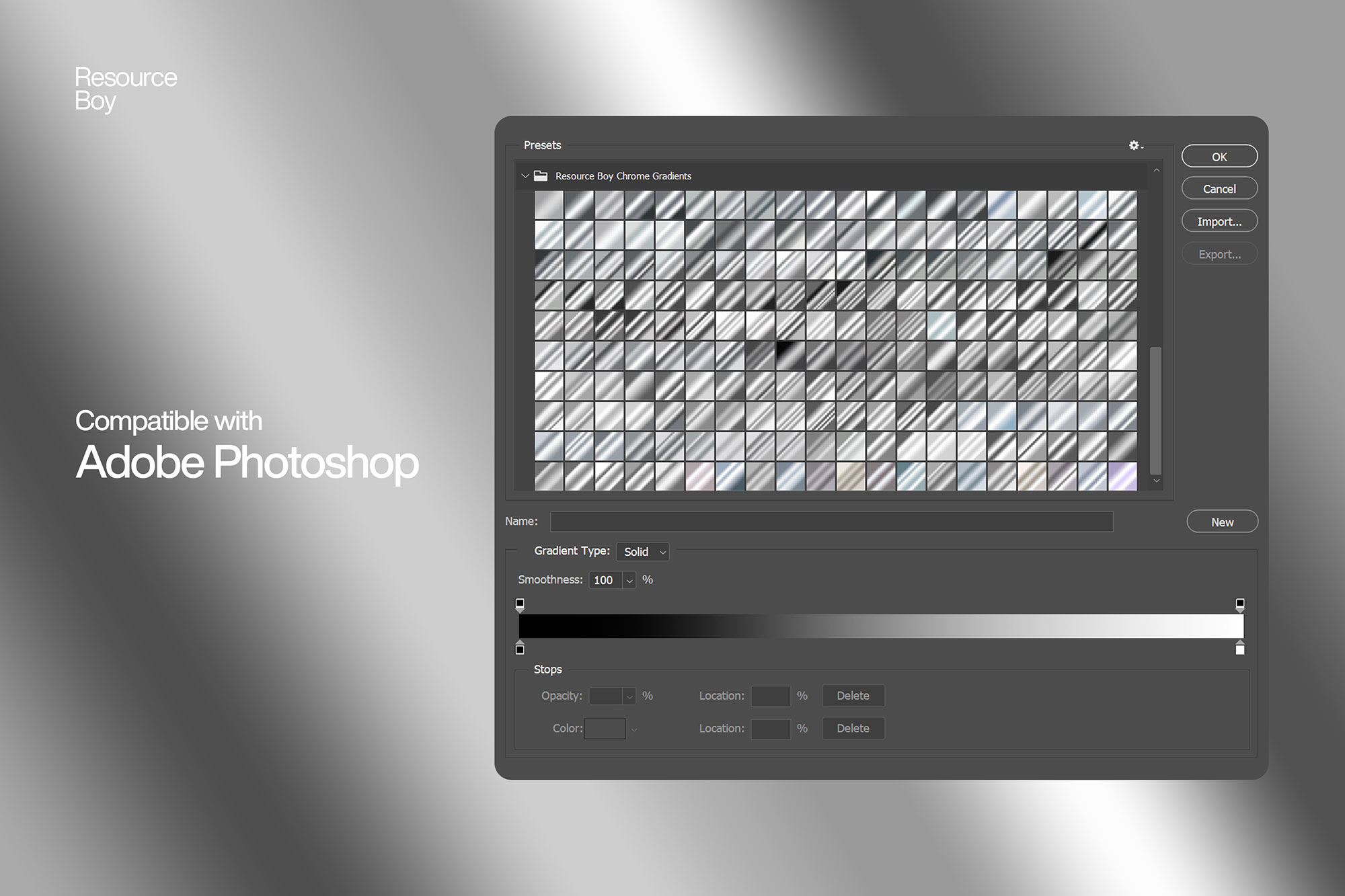 chrome gradient photoshop download