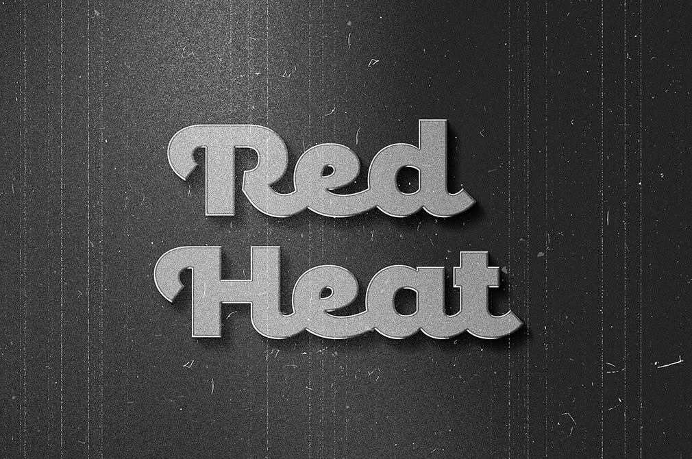 Retro Black and White Text and Logo Effect FREE PSD