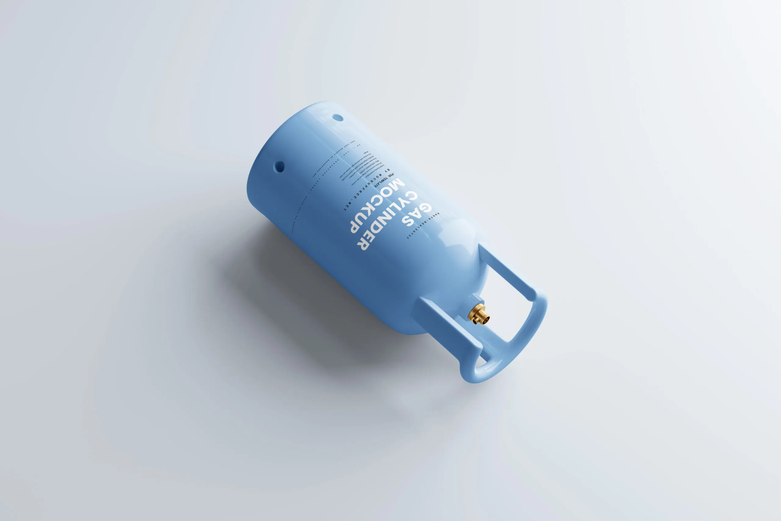 5 Gas Cylinder Mockup in Different Visions FREE PSD