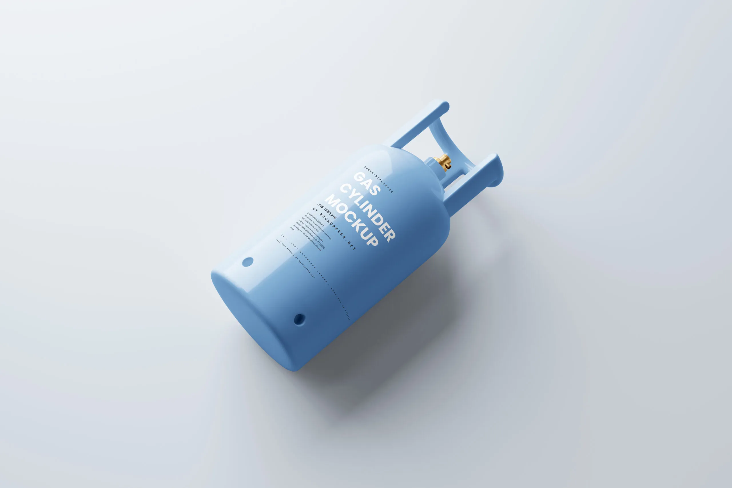 5 Gas Cylinder Mockup in Different Visions FREE PSD