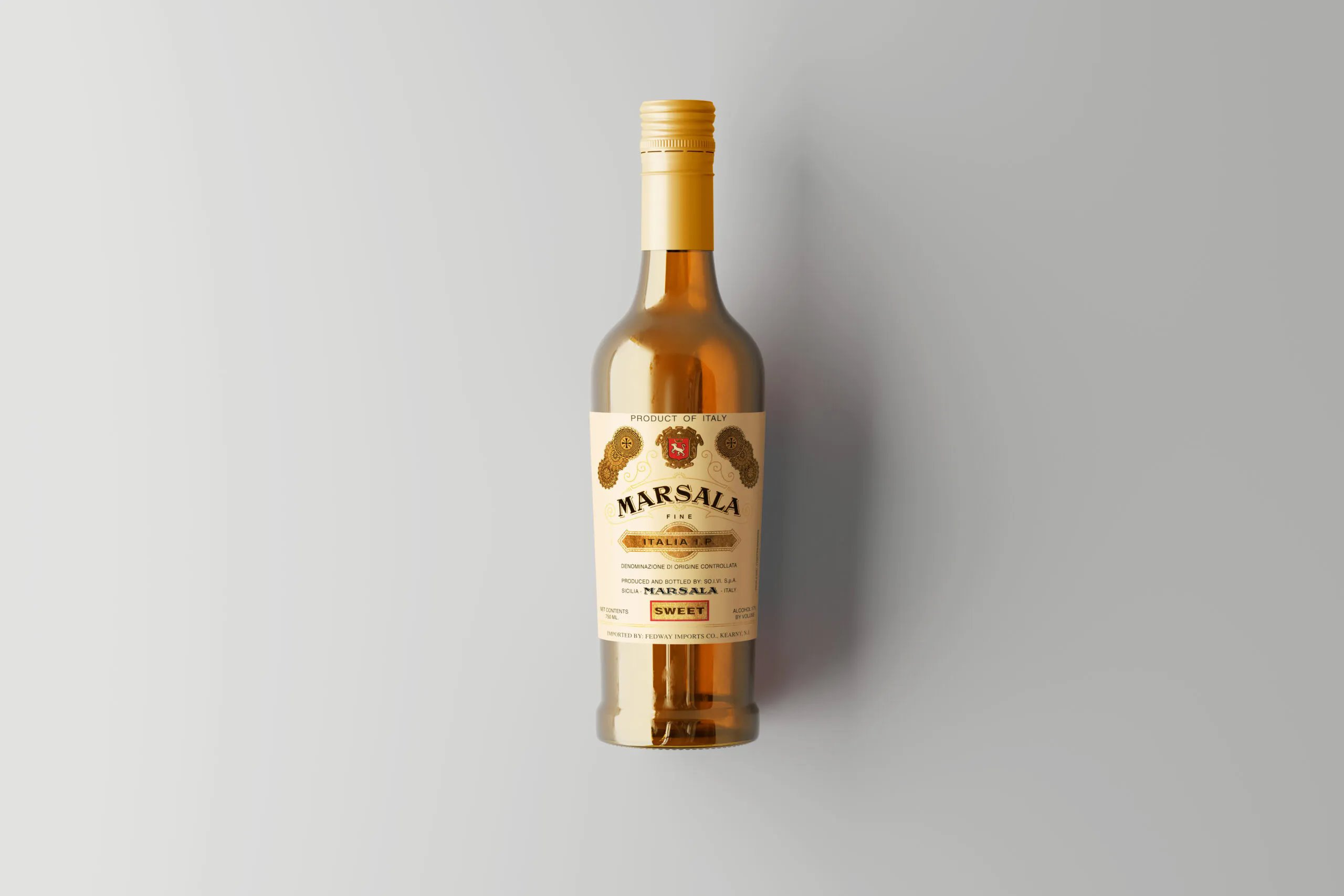5 Mockup of Marsala Wine Bottle in Various Visions FREE PSD
