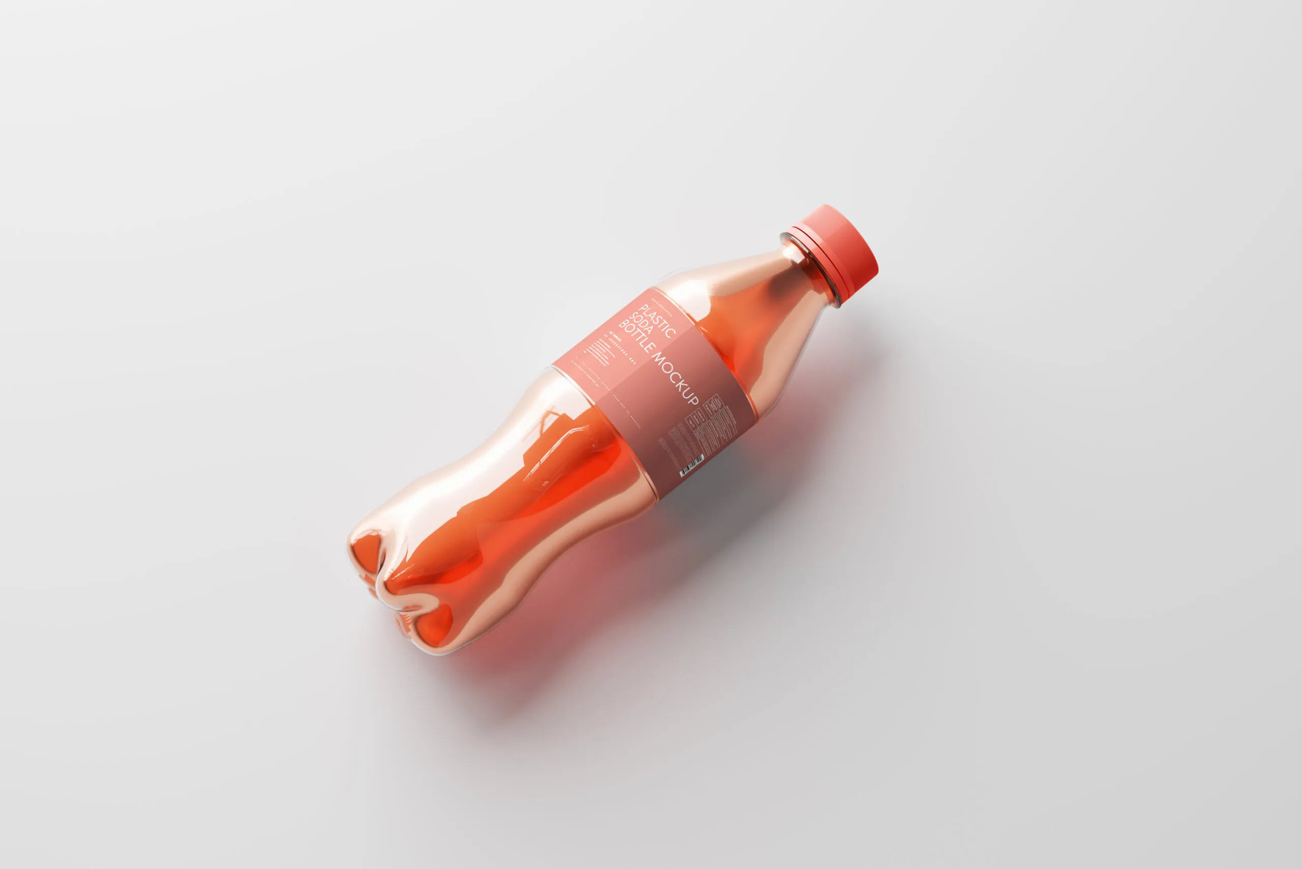 5 Plastic Soda Bottle Mockup in Varied Shots FREE PSD