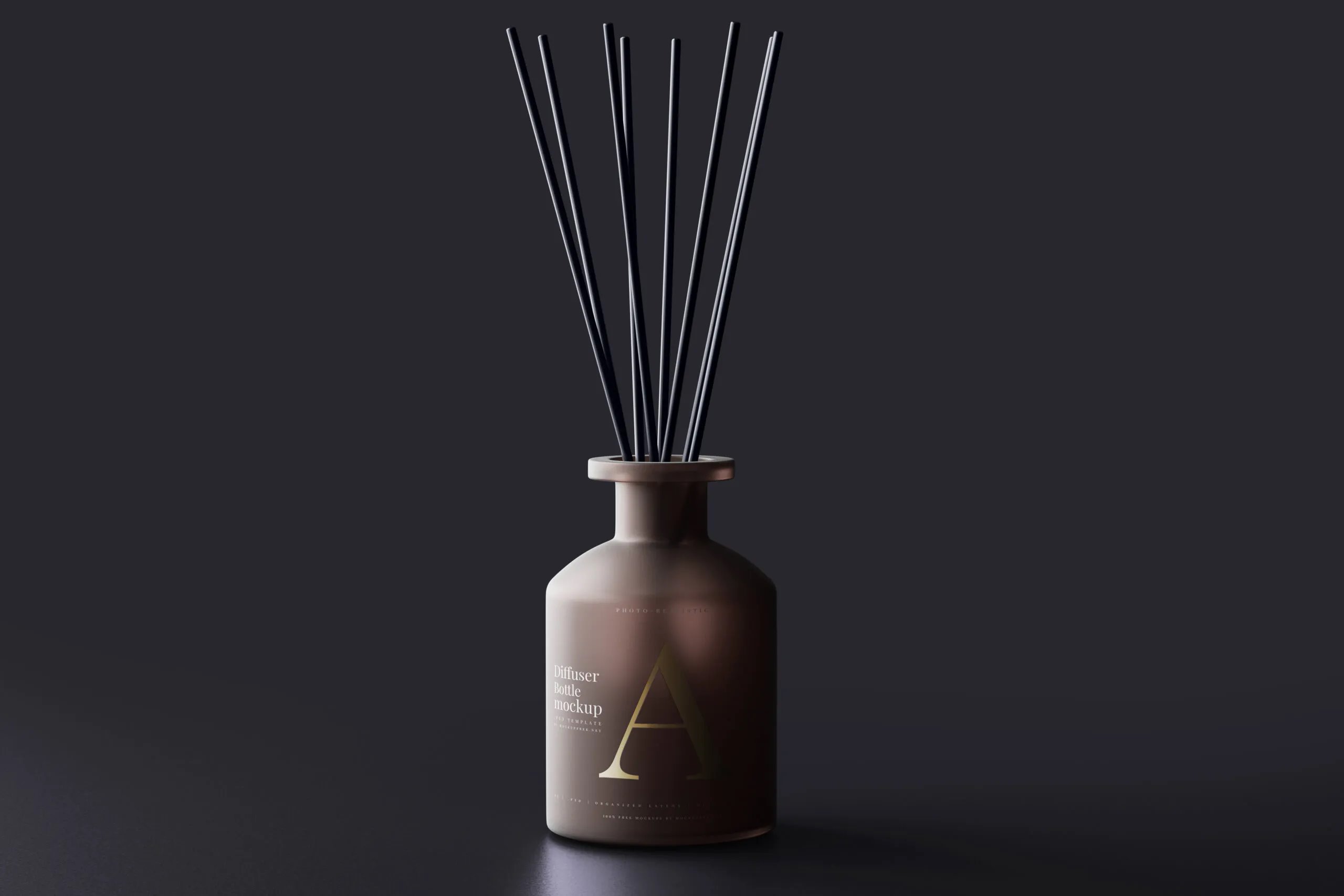 5 Reed Diffuser Mockups in Distinct Visions FREE PSD