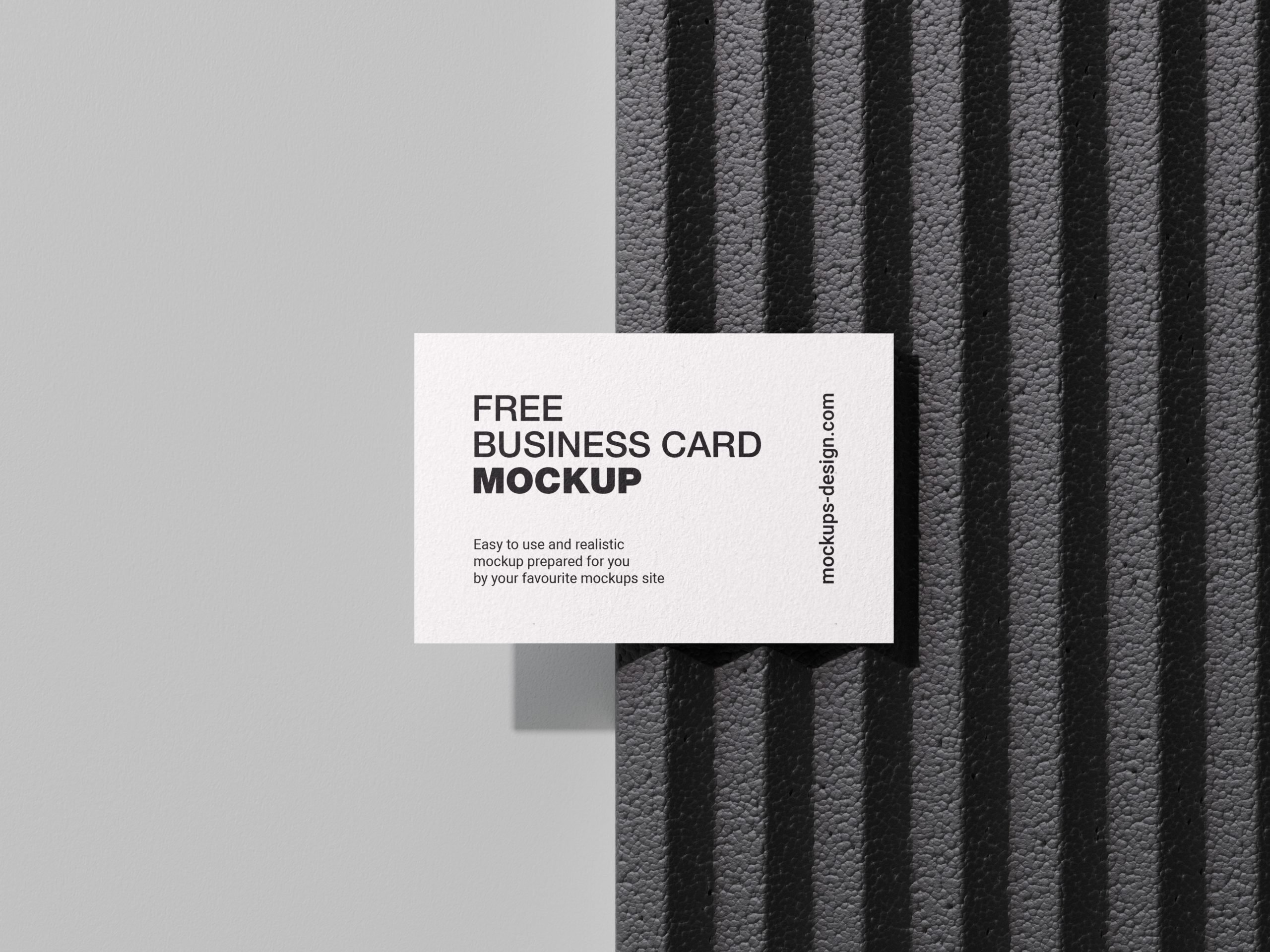 5 Scenes of Business Cards Mockups on Styrofoam FREE PSD