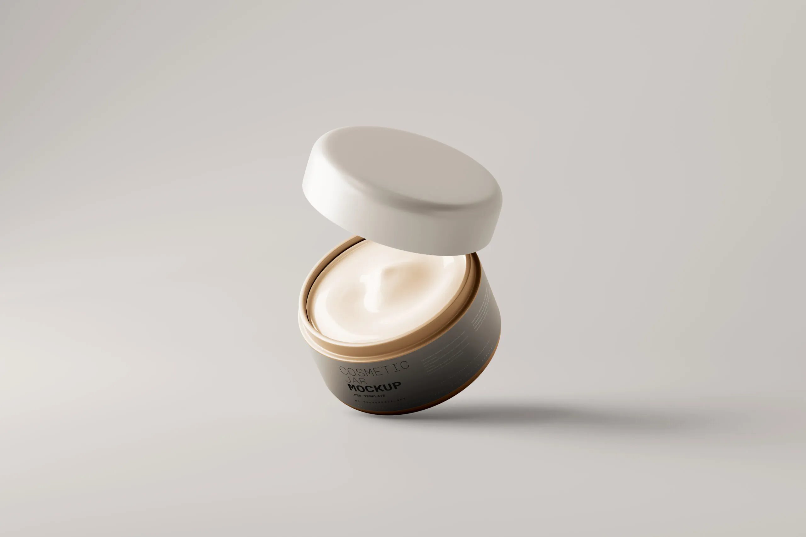 6 Plastic Cream Jar Mockups Distinct Views FREE PSD