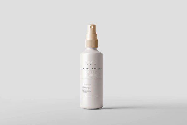 8 Spray Bottles Mockups in Varied Visions FREE PSD