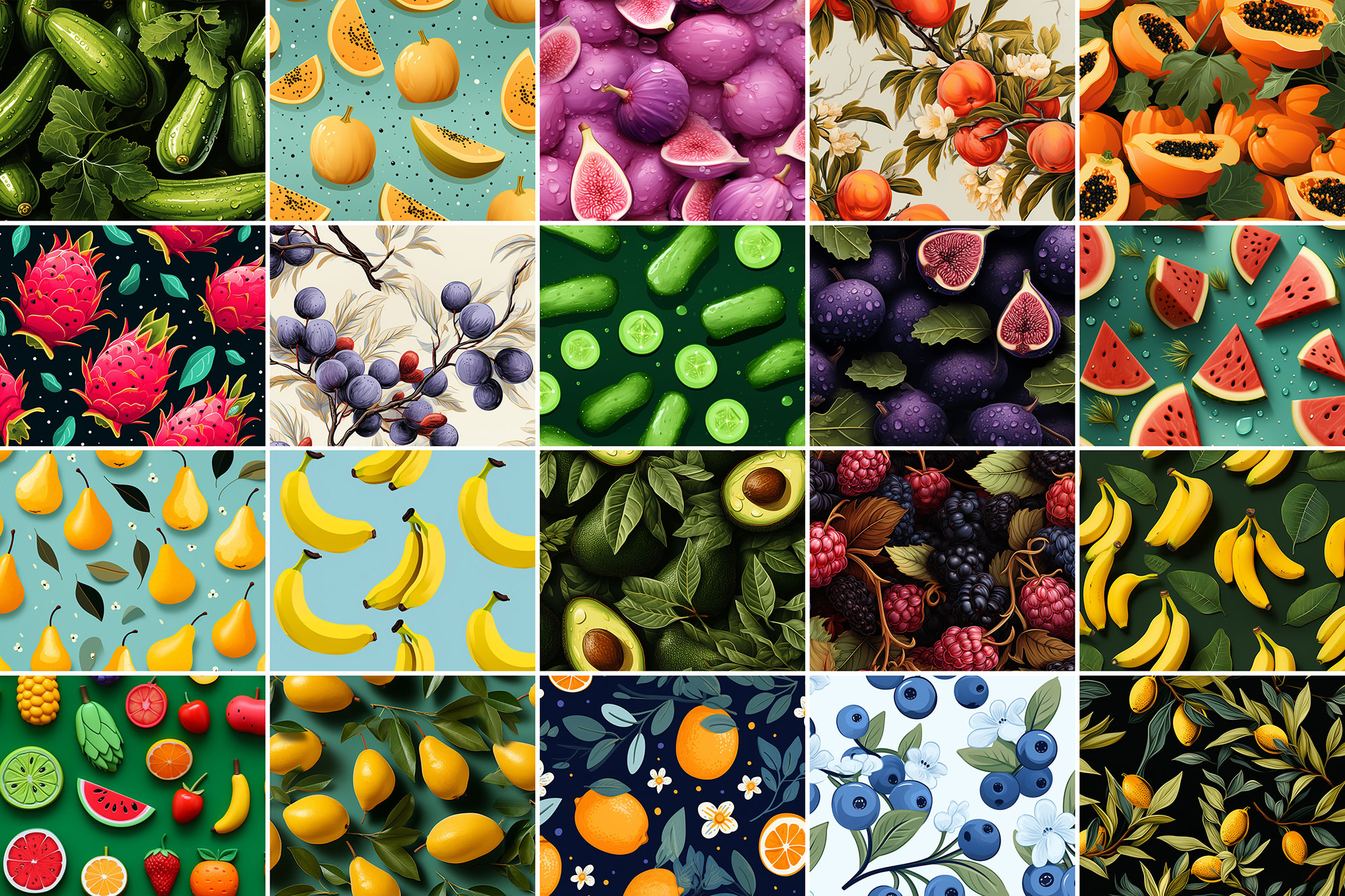 1000+ Free Fruit Seamless Patterns