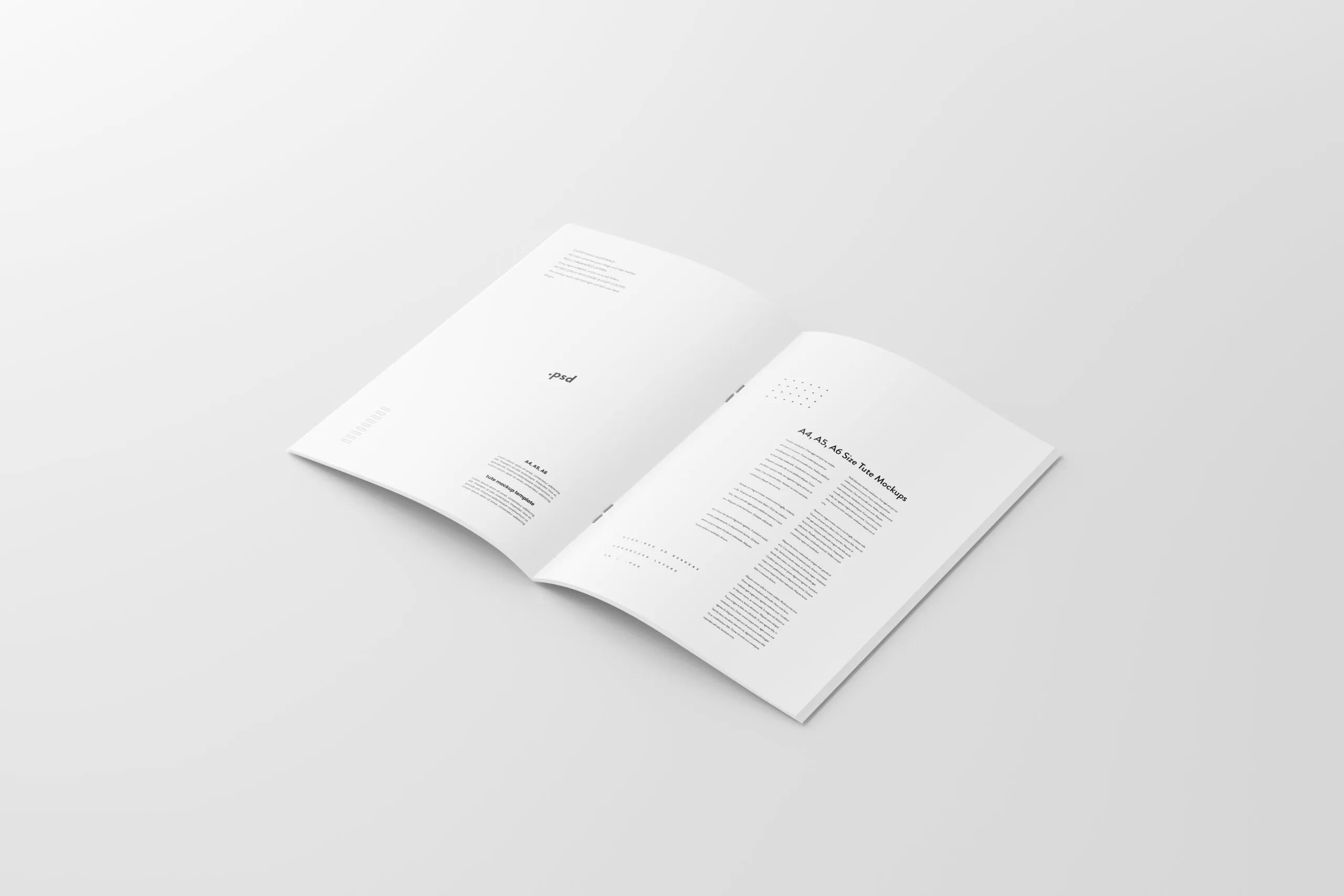 10 A4, A5, A6 Brochures Mockups in Varied Visions FREE PSD