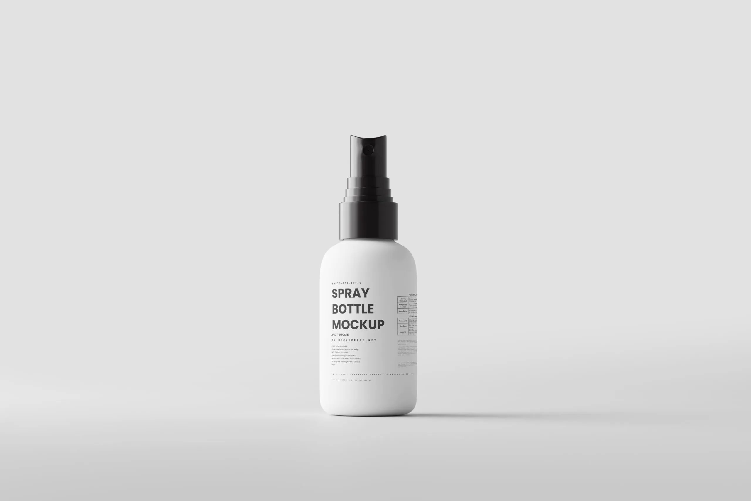 Mockups Of Small Spray Bottles In Distinct Views Free Download