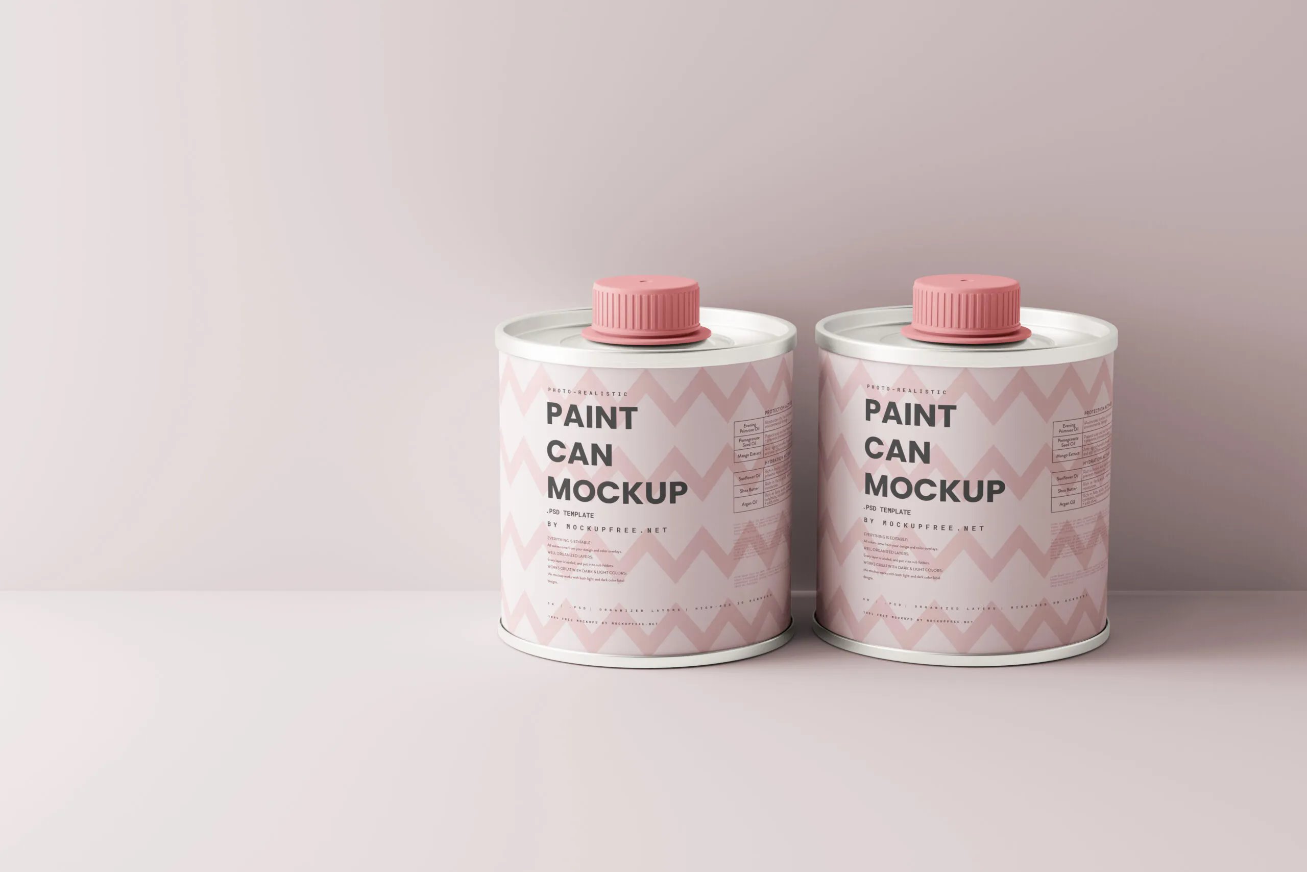 10 Paint Can Mockups in Different Visions FREE PSD