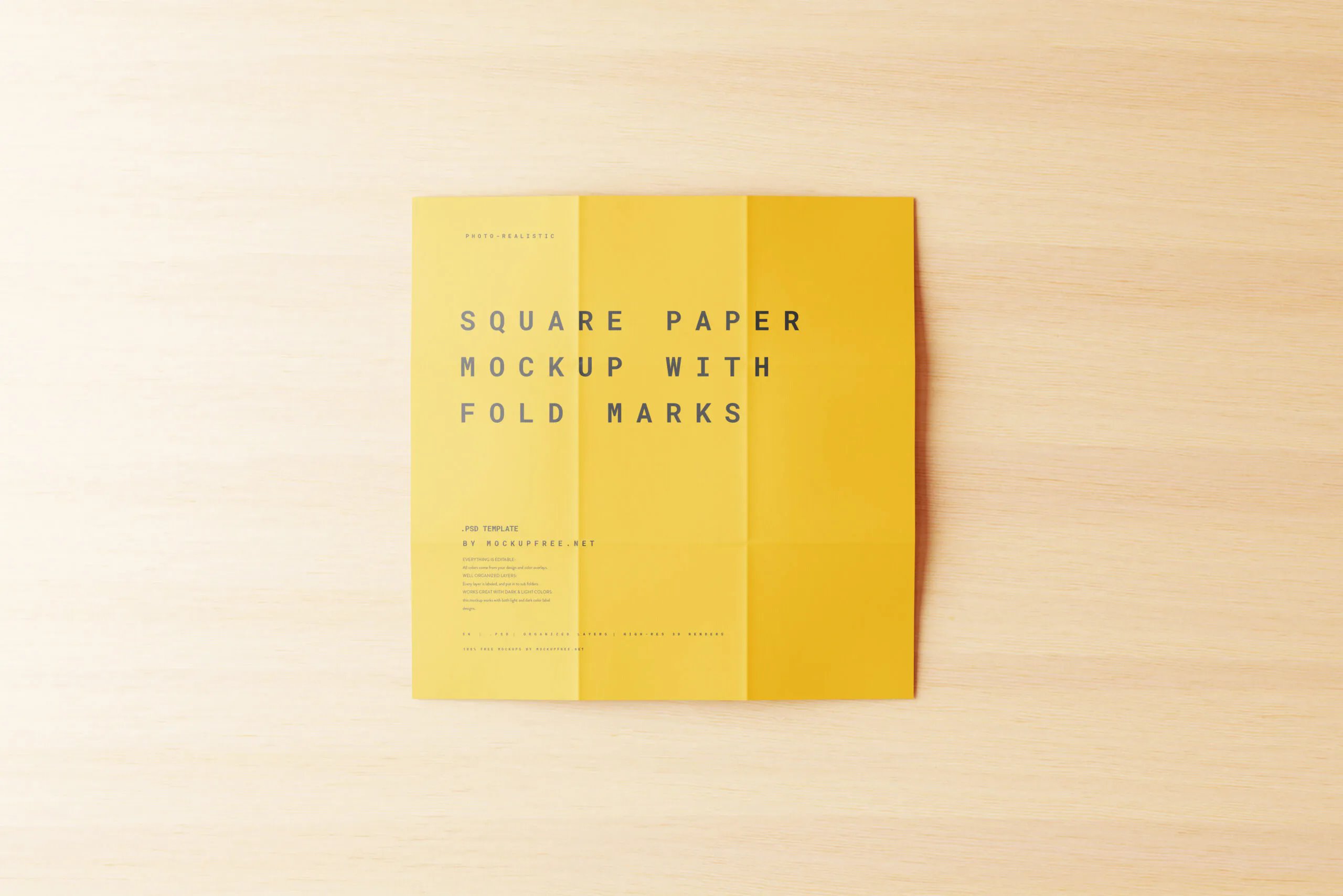 10 Paper Mockup with Fold Marks in Distinct Views (FREE) - Resource Boy