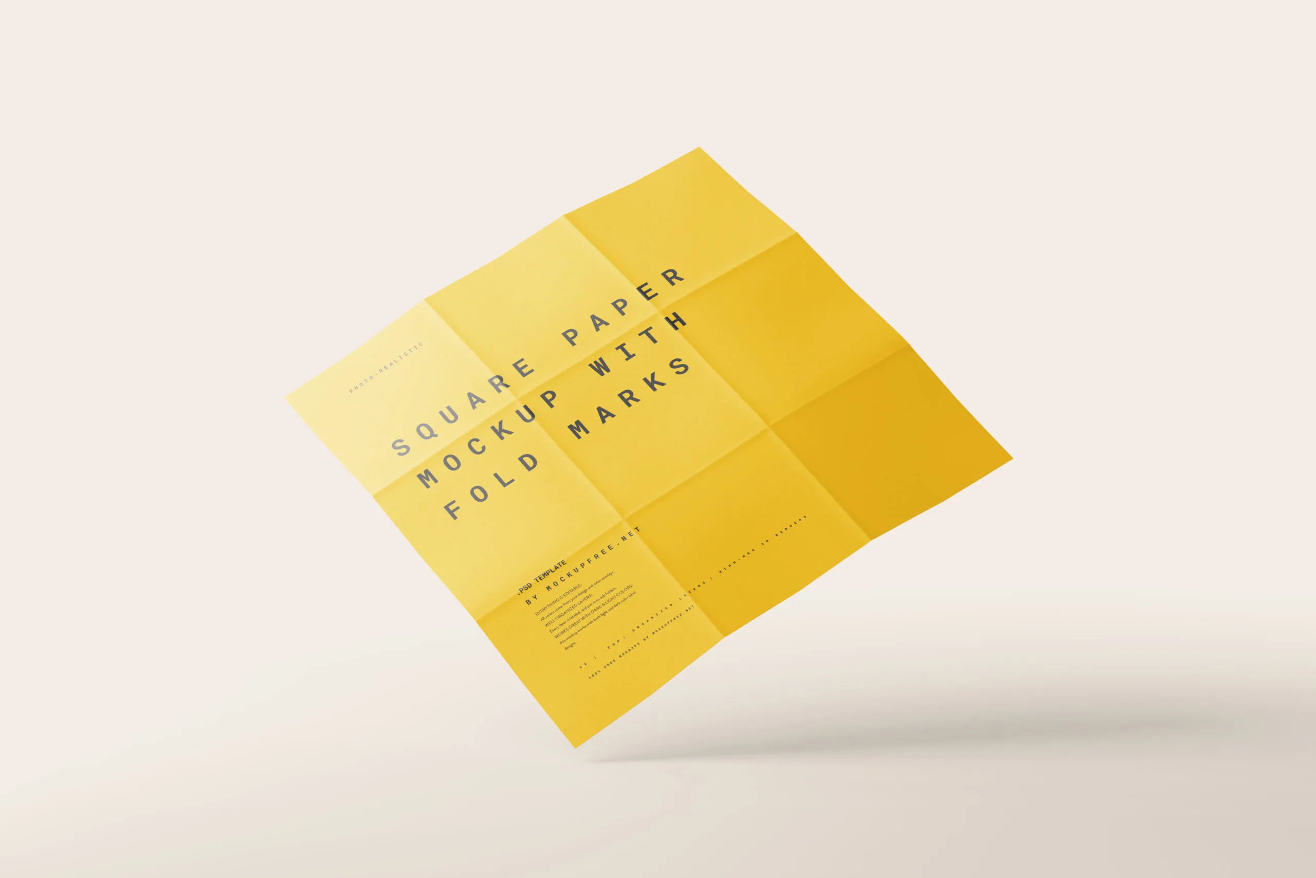 10 Paper Mockup with Fold Marks in Distinct Views FREE PSD