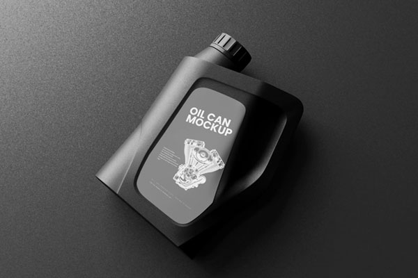 10 Plastic Engine Oil Can Mockup in Varied Sights FREE PSD