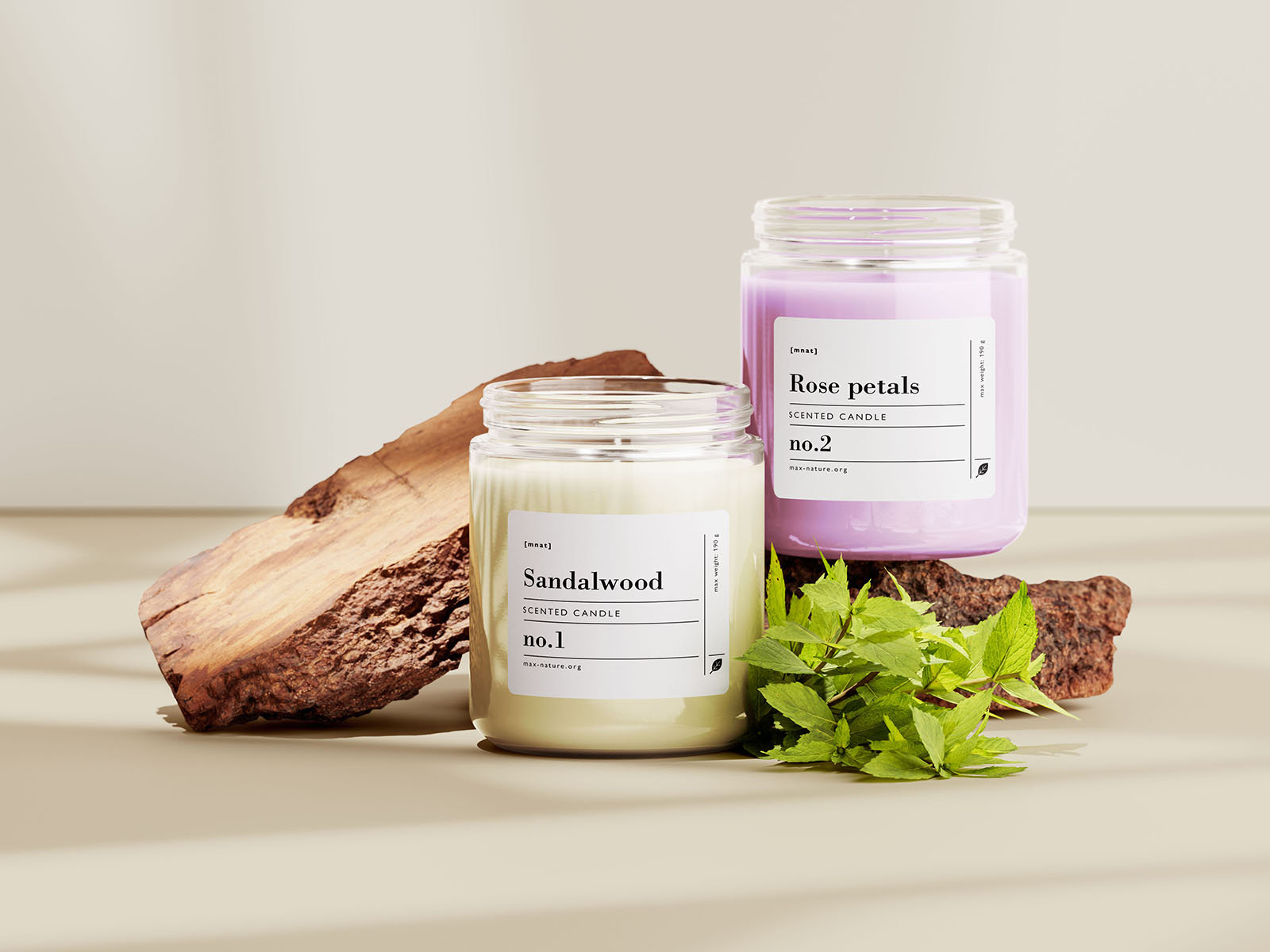 3 Candle Glass Jars Mockups in Varied Shots FREE PSD
