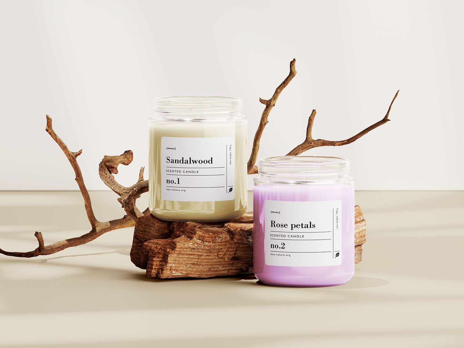3 Candle Glass Jars Mockups in Varied Shots FREE PSD