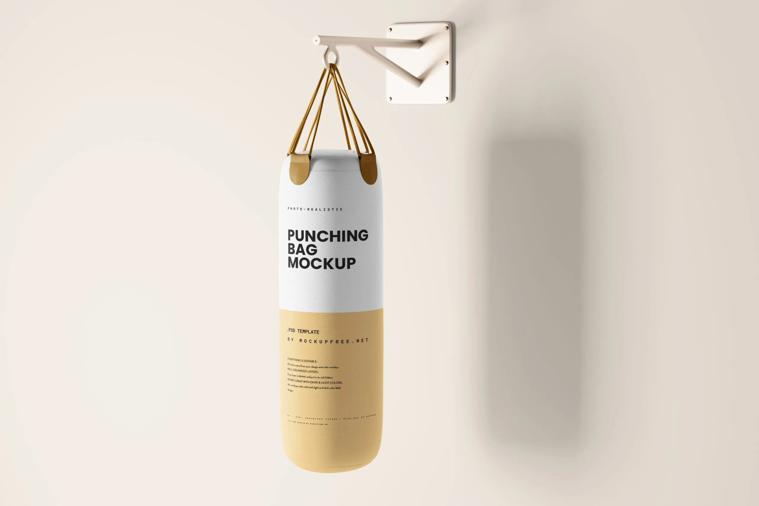 3 Punching Bag Mockups in Different Shots FREE PSD