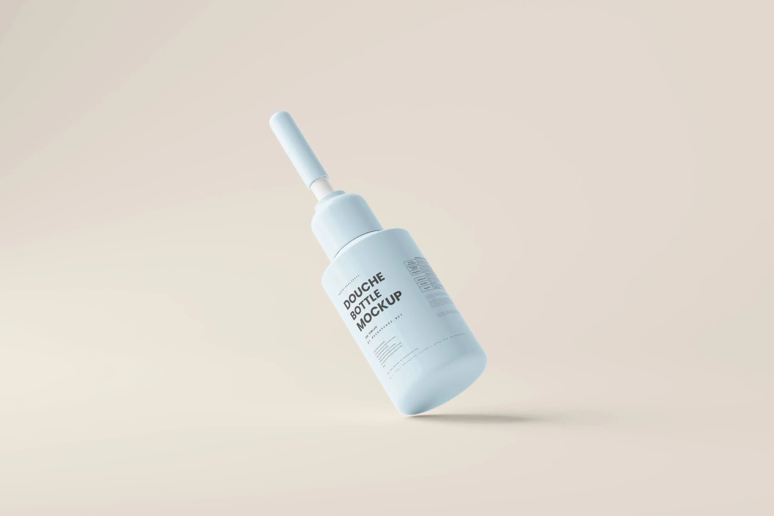 5 Douche Bottle Mockups in Distinct Shots FREE PSD