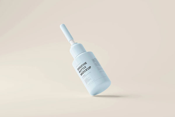 5 Douche Bottle Mockups in Distinct Shots FREE PSD