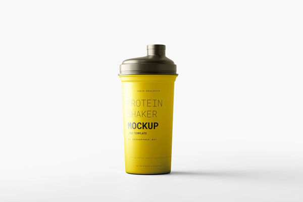 5 Plastic Shaker Bottle Mockups in Varied Views FREE PSD