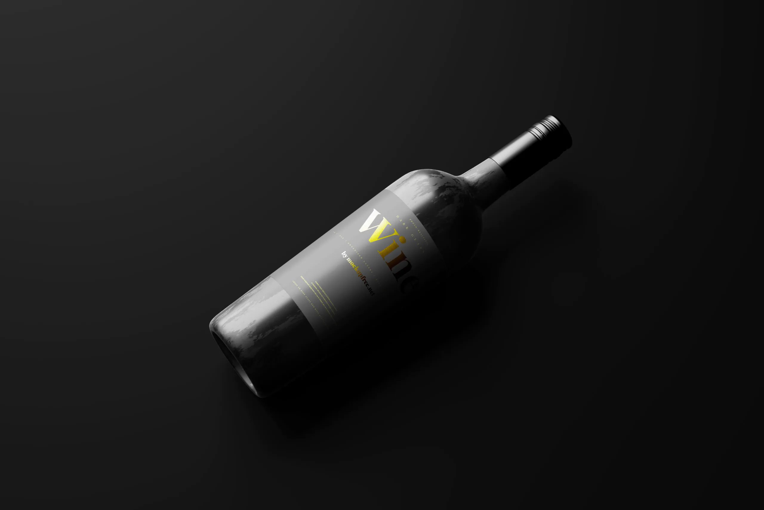 5 Screw Cap Wine Bottle Mockup Distinct Visions FREE PSD