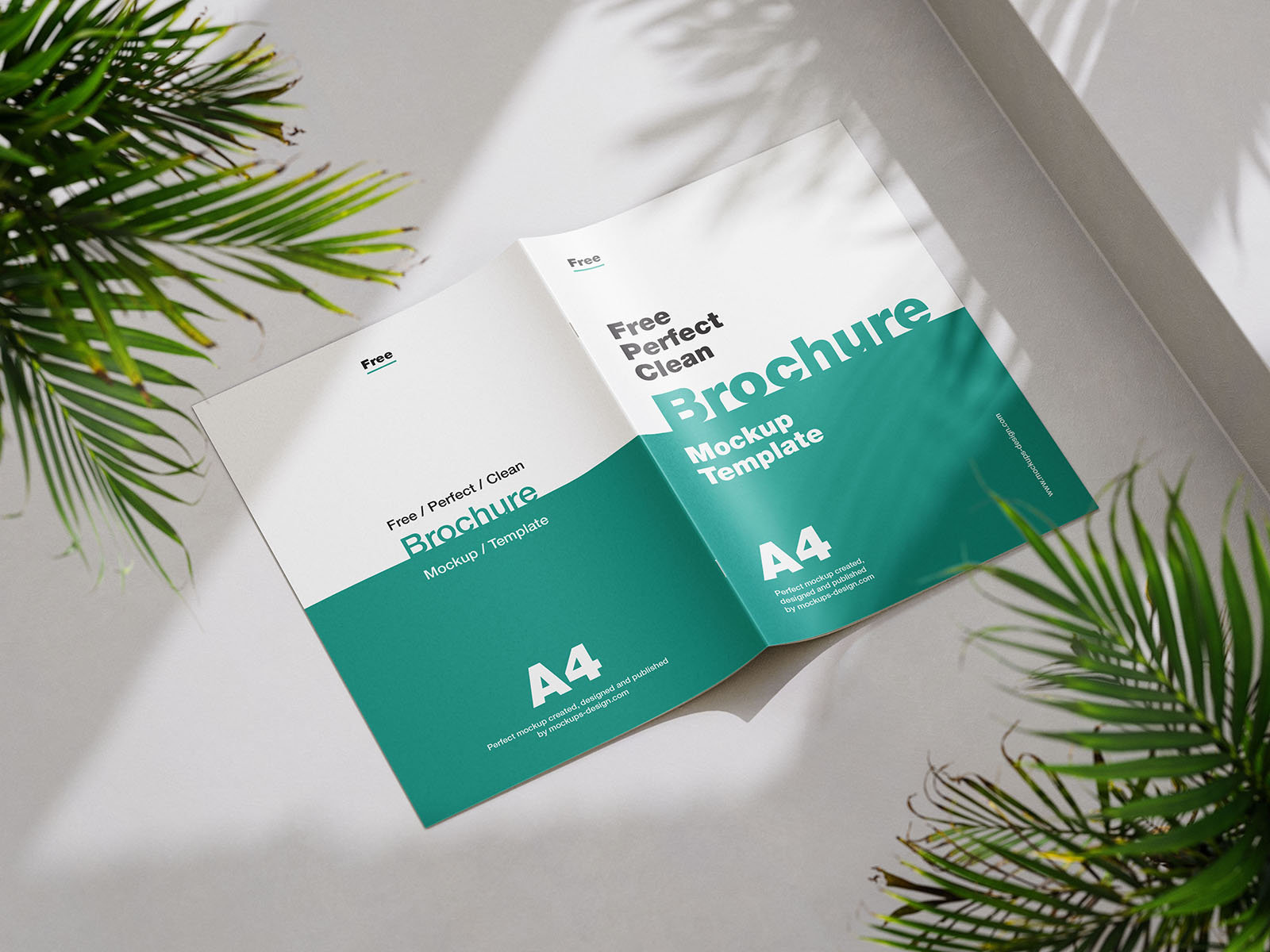 6 Brochure Mockups with Sunny Scene in Varied Shots FREE PSD