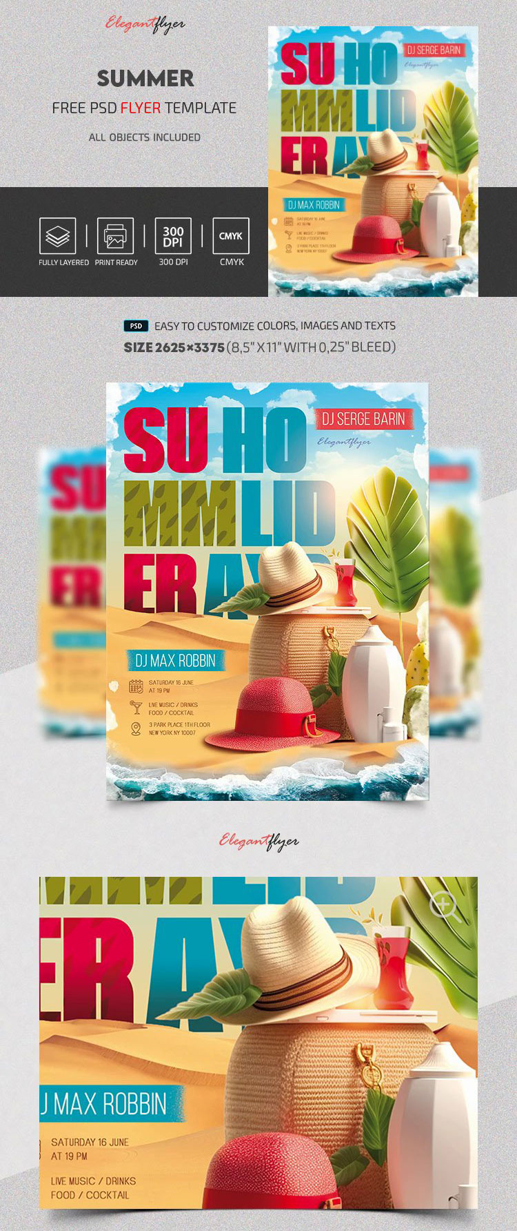 Beach Summer Flyer Template