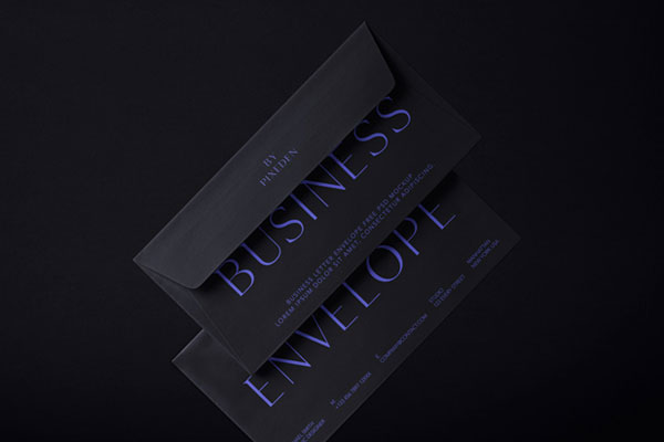 Perspective Sight of Letter Mockup and Envelope FREE PSD