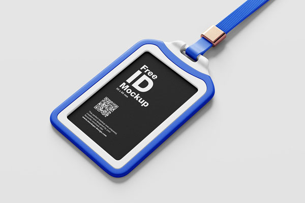 5 Plastic ID Holder Mockups (PSD)