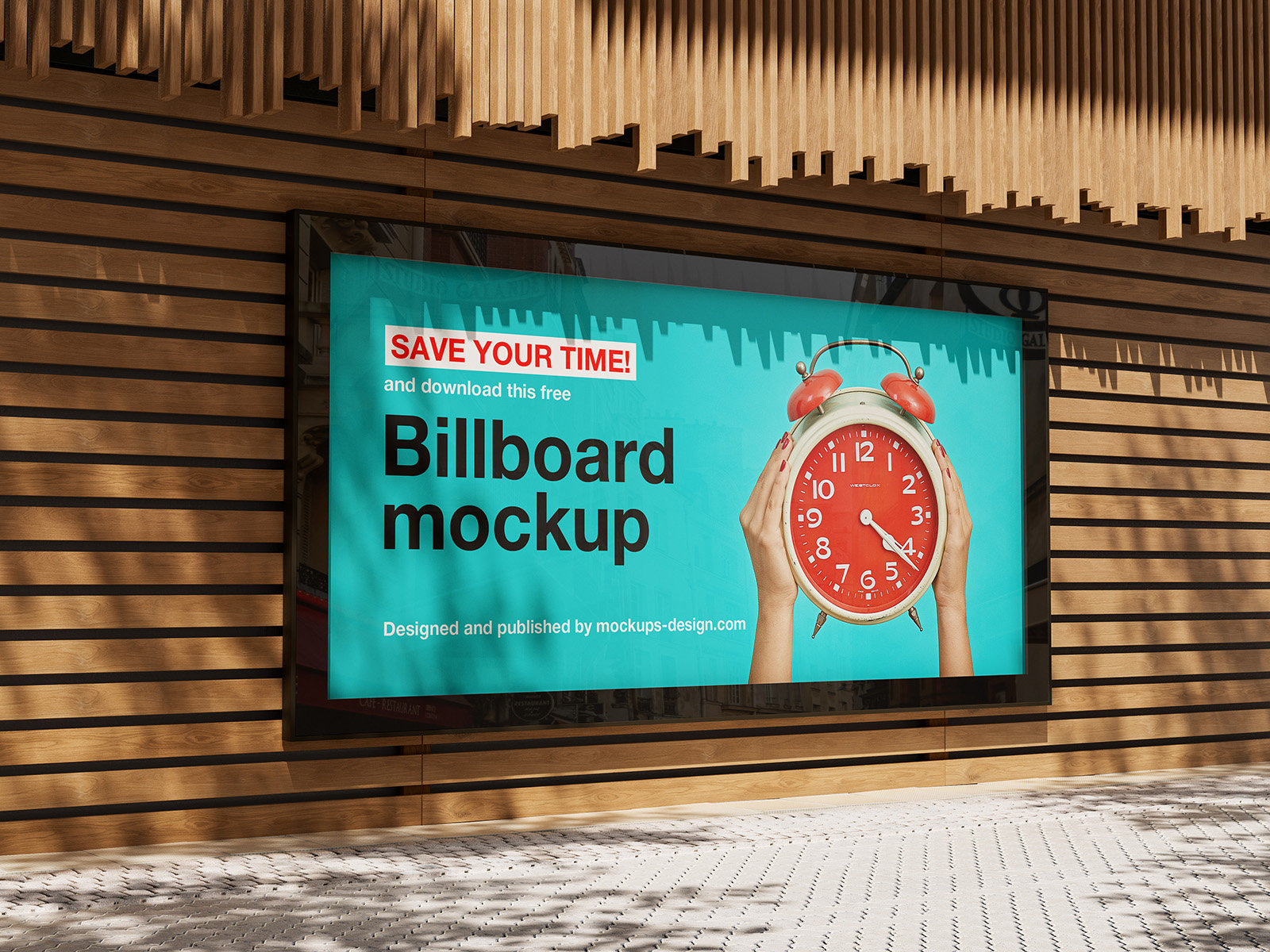 3 Billboard Screen Mockups in Different Visions FREE PSD