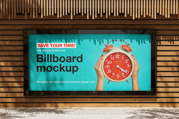 3 Billboard Screen Mockups in Different Visions FREE PSD