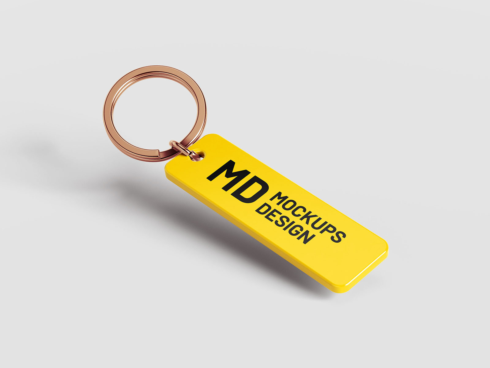 5 Rectangle Keychain Mockups in Varied Visions FREE PSD