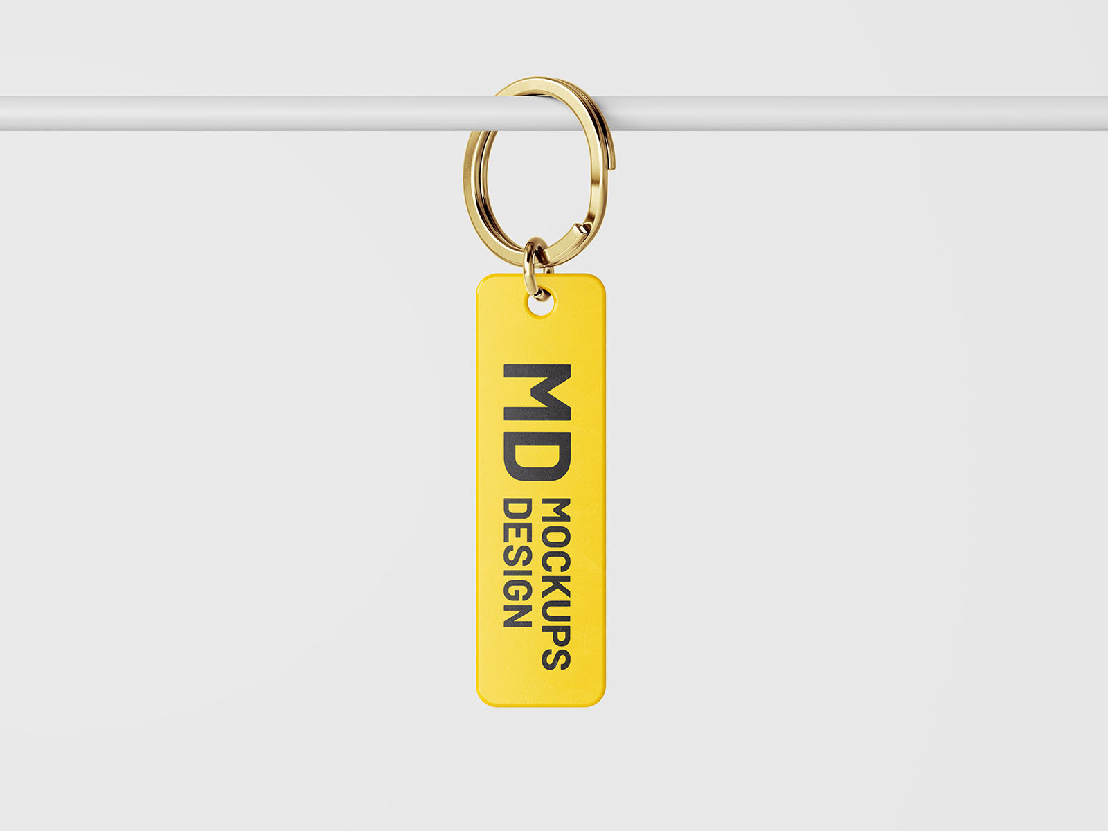 5 Rectangle Keychain Mockups in Varied Visions FREE PSD