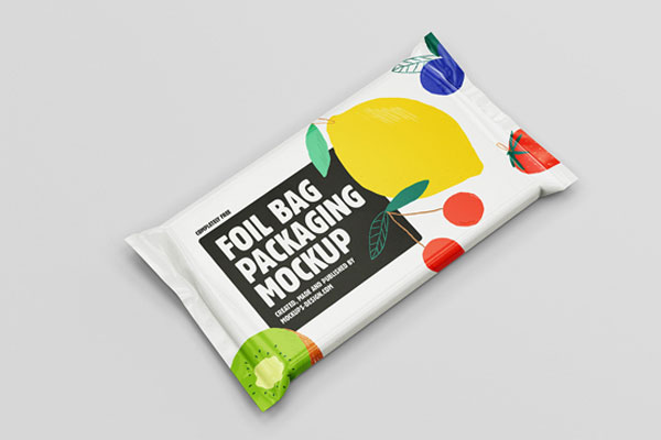 5 Shots of Food Pouches Mockup FREE PSD