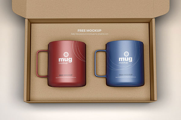 Free Mug Mockup PSD Set