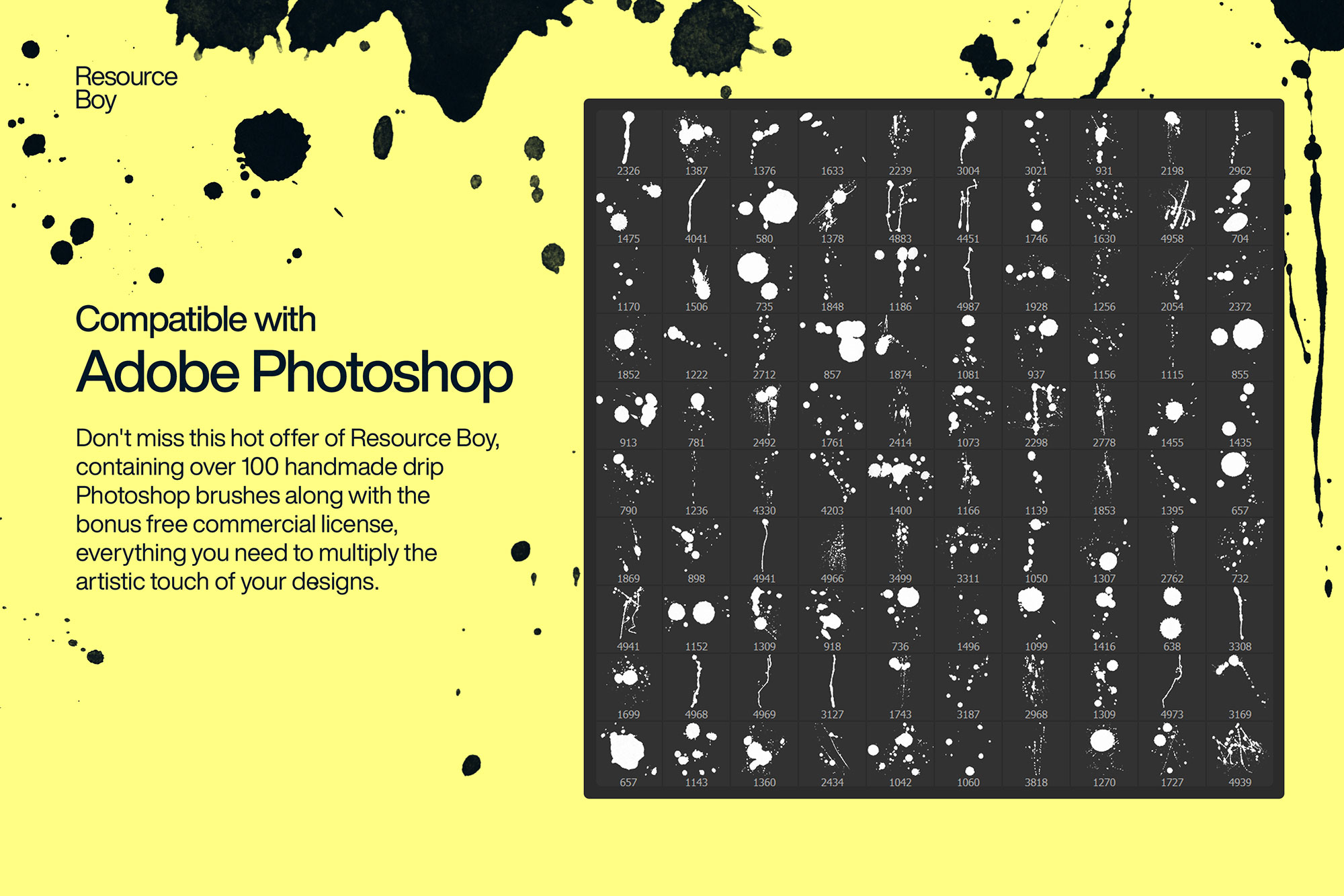 100+ Free Paint Drip Photoshop Brushes - High Resolution